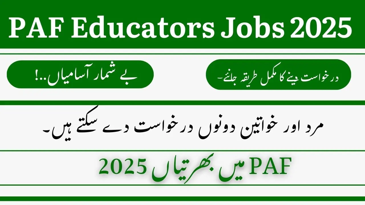 PAF Educators Jobs 2025