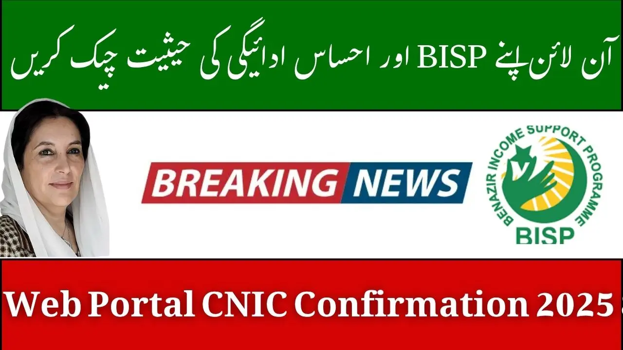 8171 Web Portal CNIC Confirmation