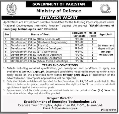 Government MOD Jobs 2025