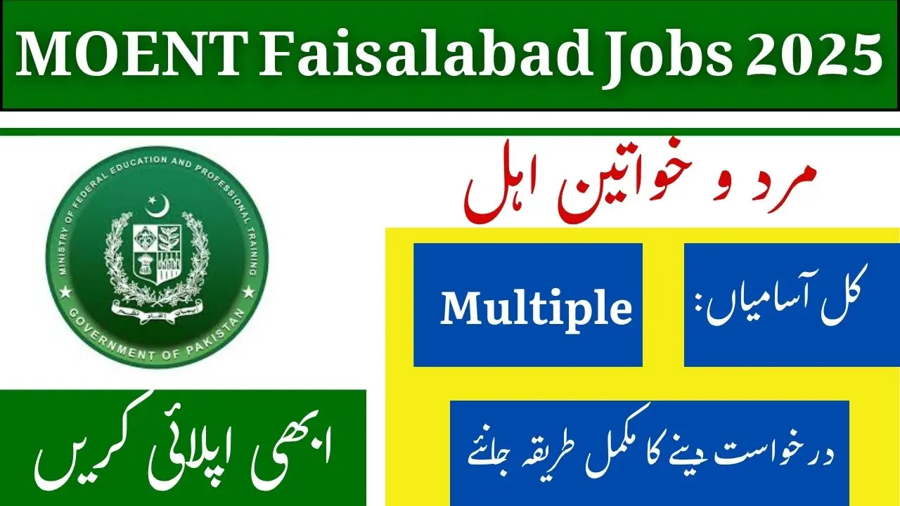 MOENT Faisalabad Jobs
