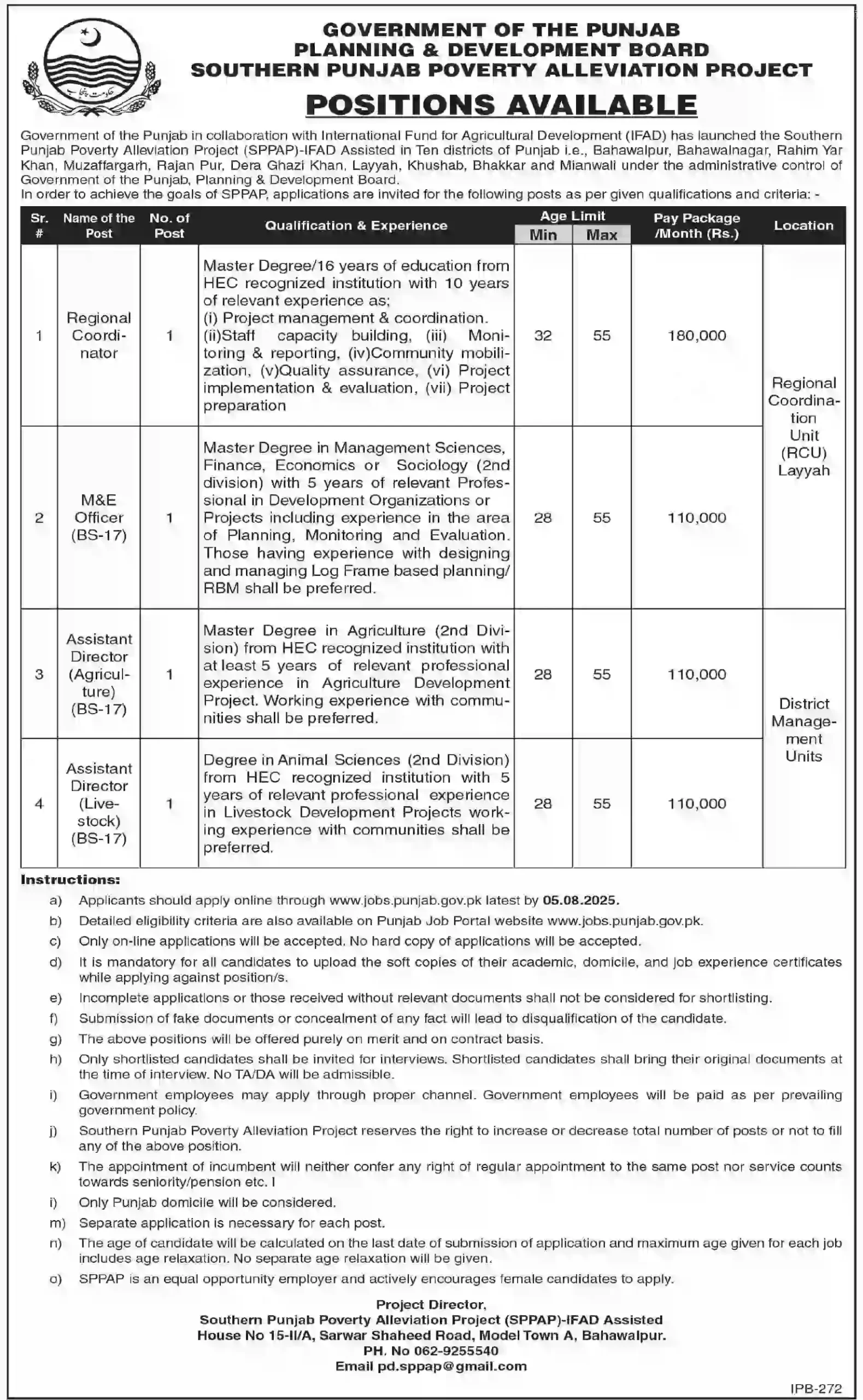 Planning and Development Board Jobs 2025 Advertisement
