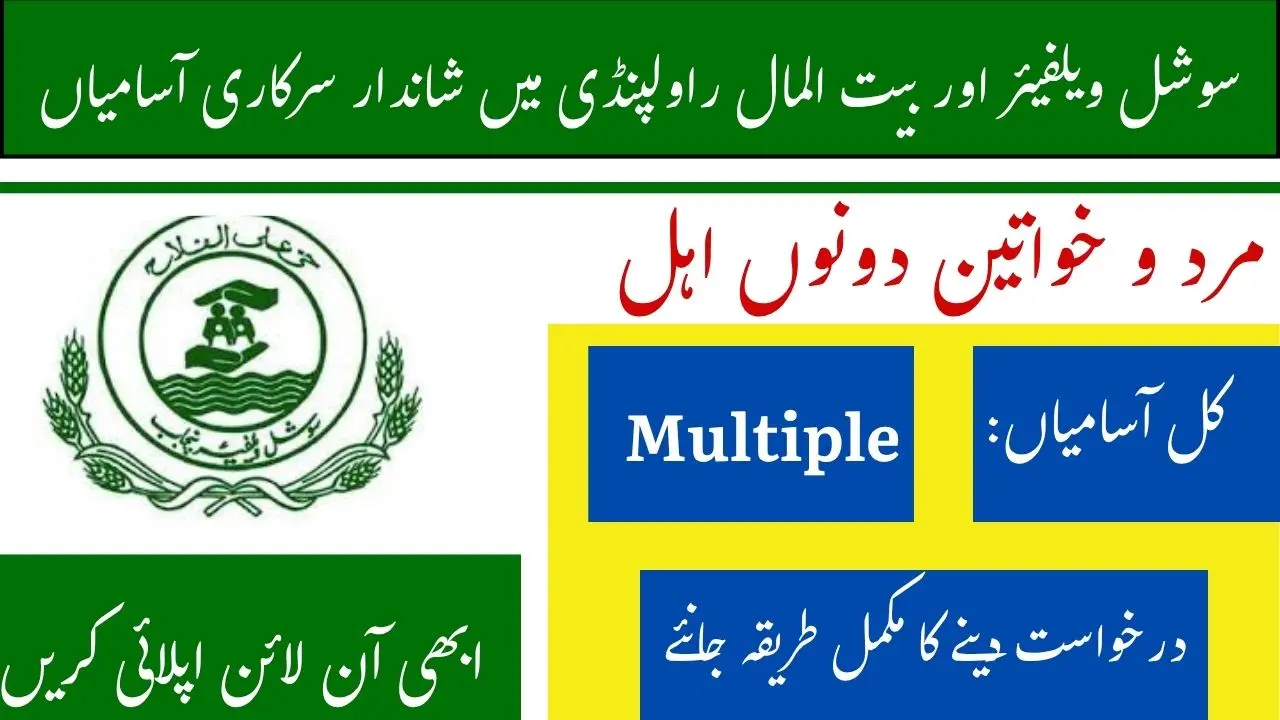 Social Welfare and Bait Ul Maal Rawalpindi Jobs