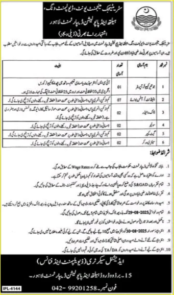 Health And Population Department Jobs