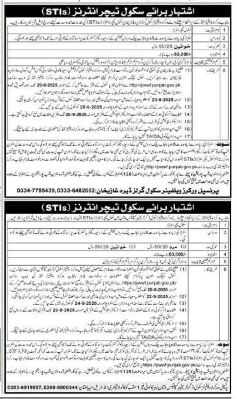 Latest Teaching Internships
