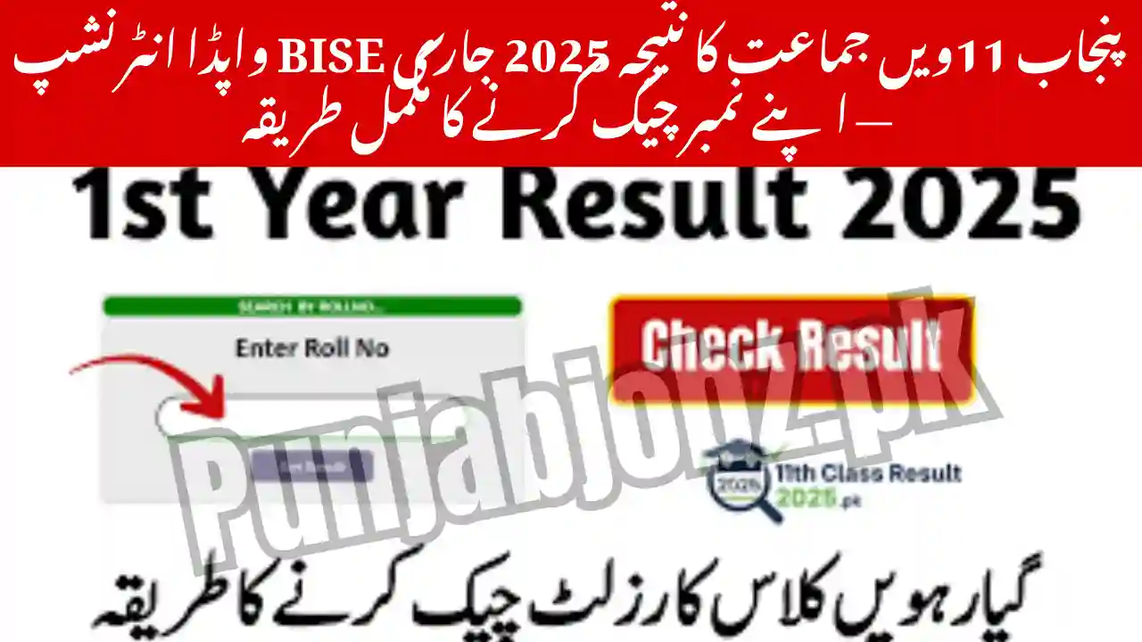 BISE Punjab 11th Class Result 2025 Announced