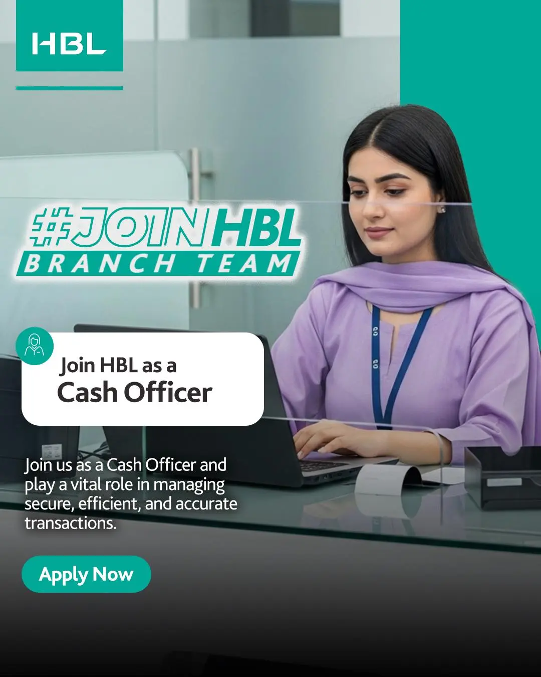 Join HBL as Cash Officer 2025