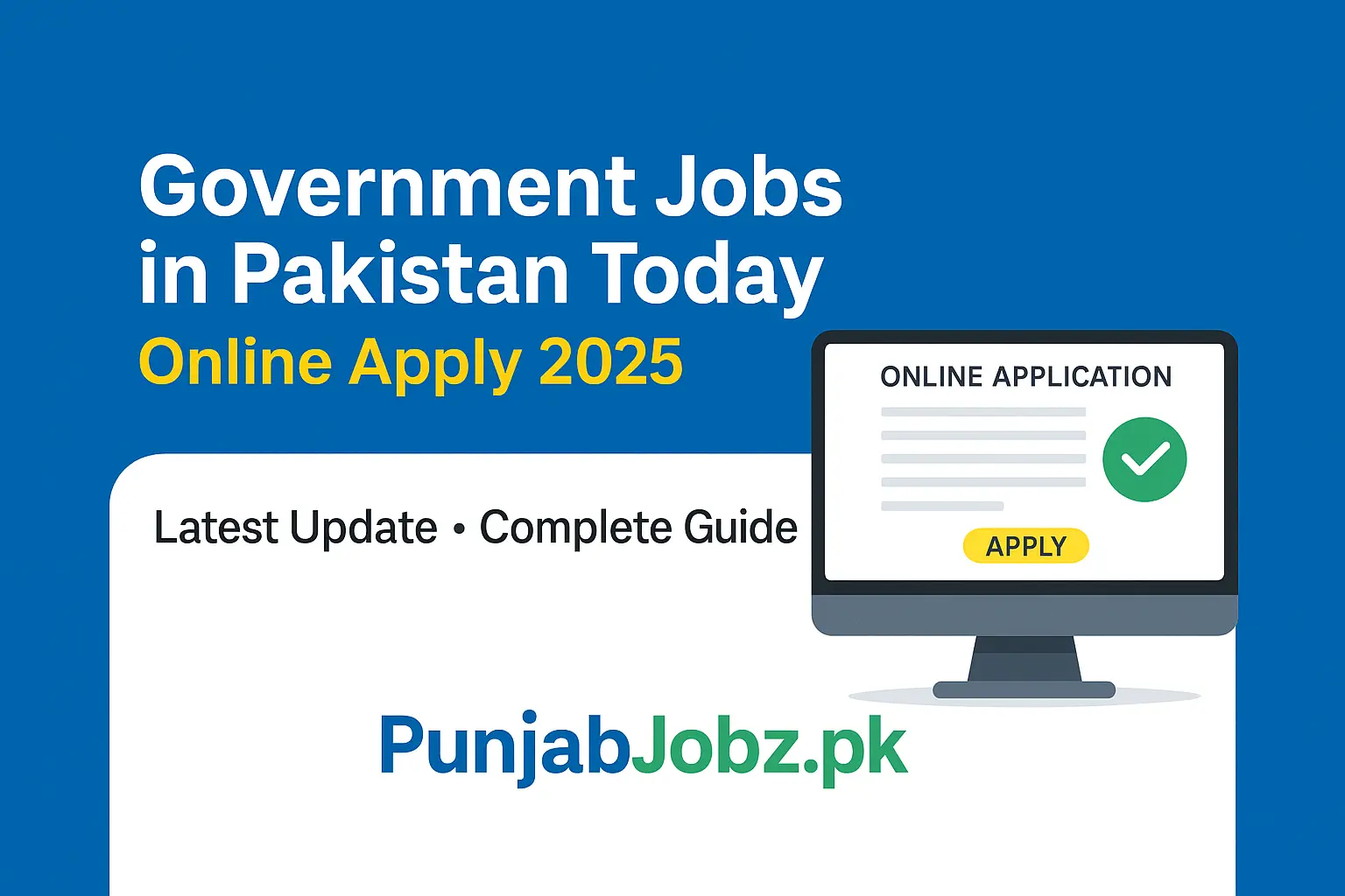Government Jobs in Pakistan Today Online Apply 2025