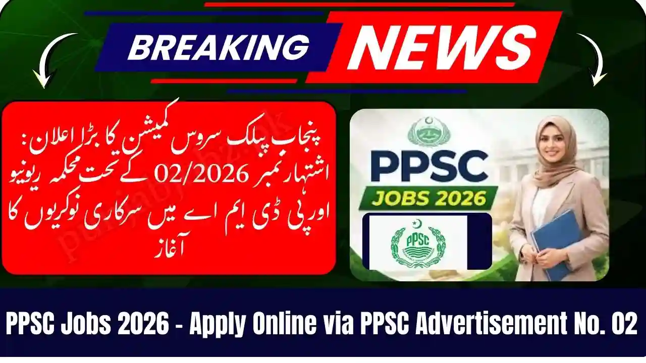 PPSC Jobs 2026 – Apply Online via PPSC Advertisement No. 02