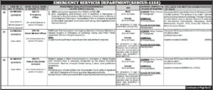 Punjab Emergency Services Rescue 1122 Jobs 2026 Online Registration Guide Ad